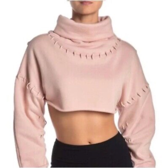 Alo Splice Cropped Sweater - Picture 1 of 12